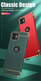 【iphone12対応】 おしゃれ ゴールド フレーム 耐衝撃 スリム 西洋風 iphone ハード カバー ケース 8配色