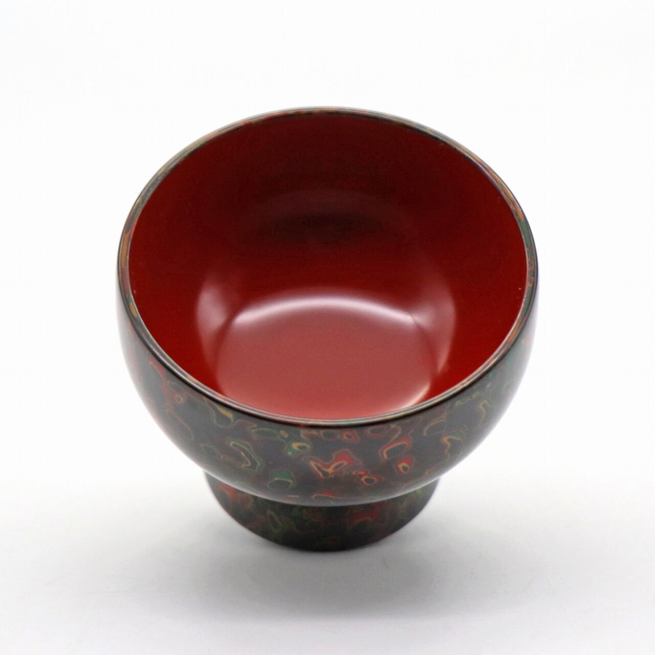 津軽塗（唐塗）バカ塗り・ぐい呑み・2客揃・酒器・漆器・No.221028-22