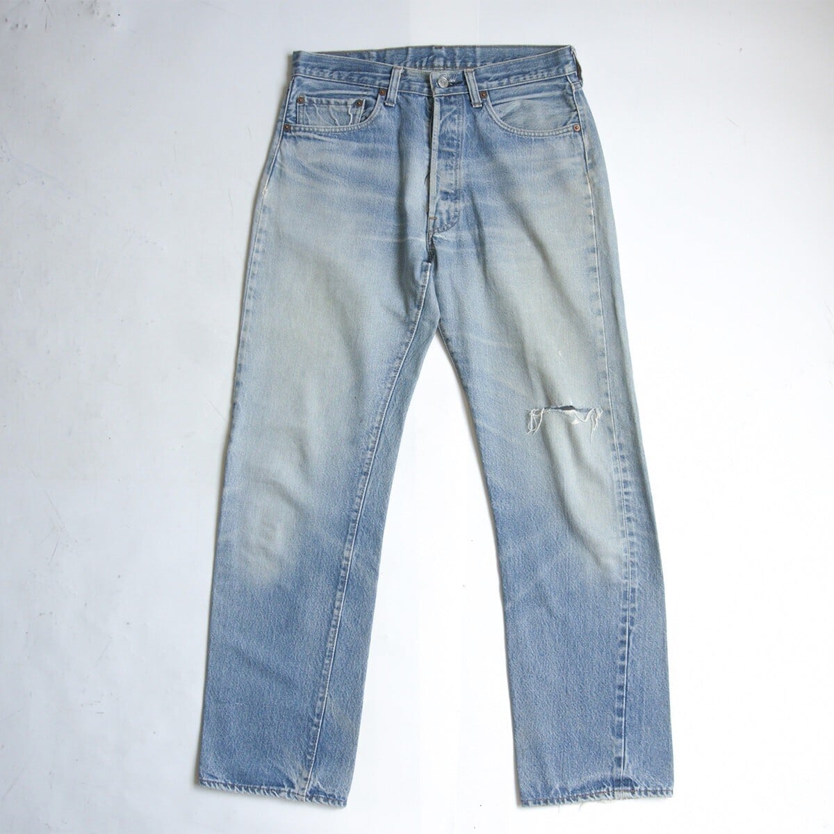先染め】 LEVI'S 【80s/501 ブラックデニム デニムパンツ】32×34