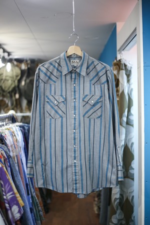 80〜90’s Stripe western shirt “ELY CATTLEMAN”