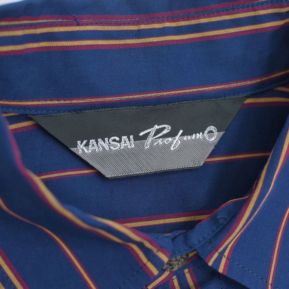 90s KANSAI Profumo 山本寛斎 カンサイ ストライプ 切替 デザイン 90s KANSAI Profumo 山本寛斎 カンサイ ストライプ 切替 デザイン
