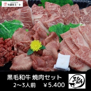 九州産黒毛和牛焼き肉セット　2～3人用