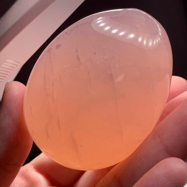 ディープローズクォーツたまご(大)