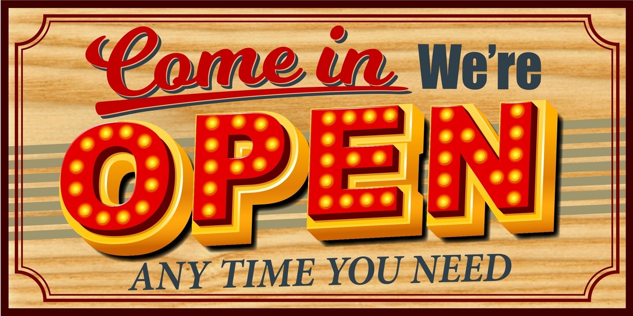 Lサイズ】アメリカンレトロ OPEN オープン 営業中 開店 いらっしゃい 
