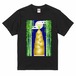 夜月に映える黄金のタケノコ半袖Ｔシャツブラック