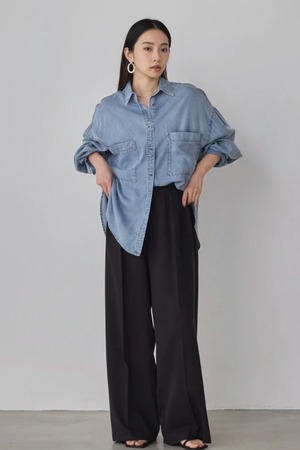 テンセルデニムオーバーシャツ