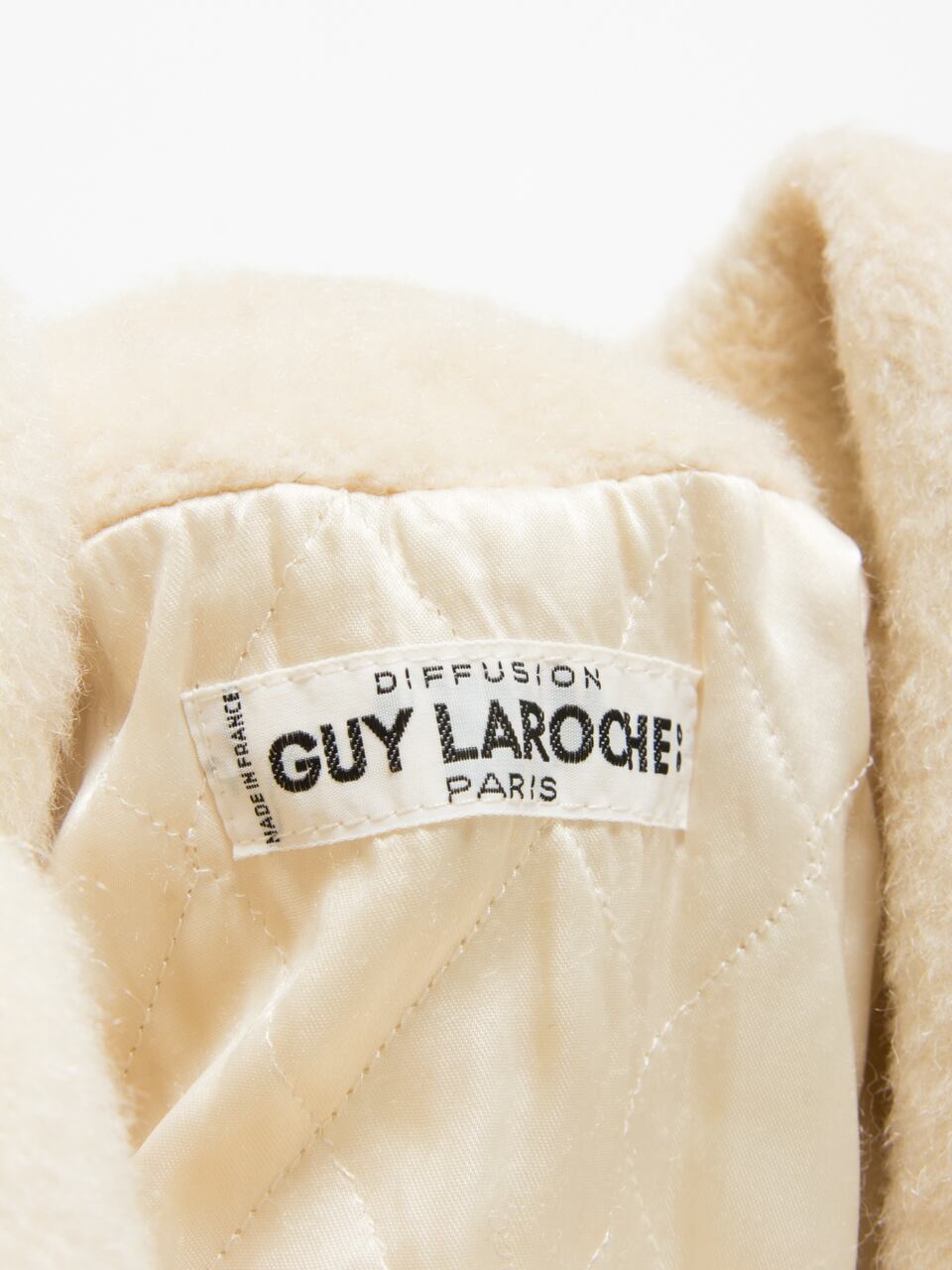 【Guy Laroche】Made in France oversized mohair/wool beaver padded coat（ギラロッシュ フランス製 中綿オーバーサイズ ビーバーコート）