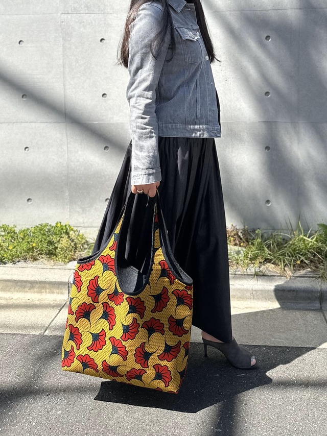 Tote Bag BIG【African Style × recycled felt】