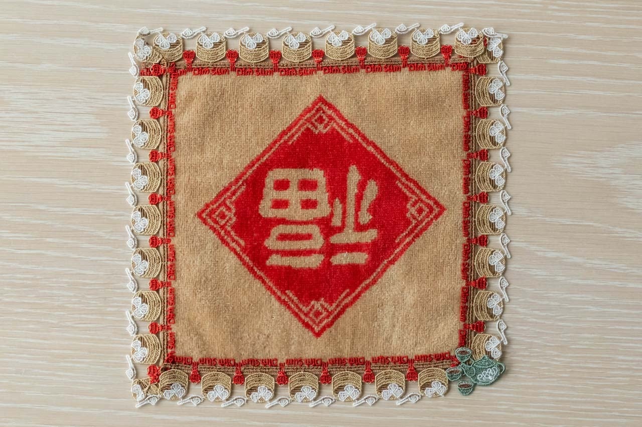 近沢レース店 シーズンタオルハンカチ2枚セット（飲茶／アガパンサス