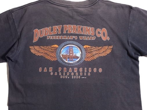 90s USA製 ハーレーダビッドソン Tシャツ ダドリーパーキンス XL 赤