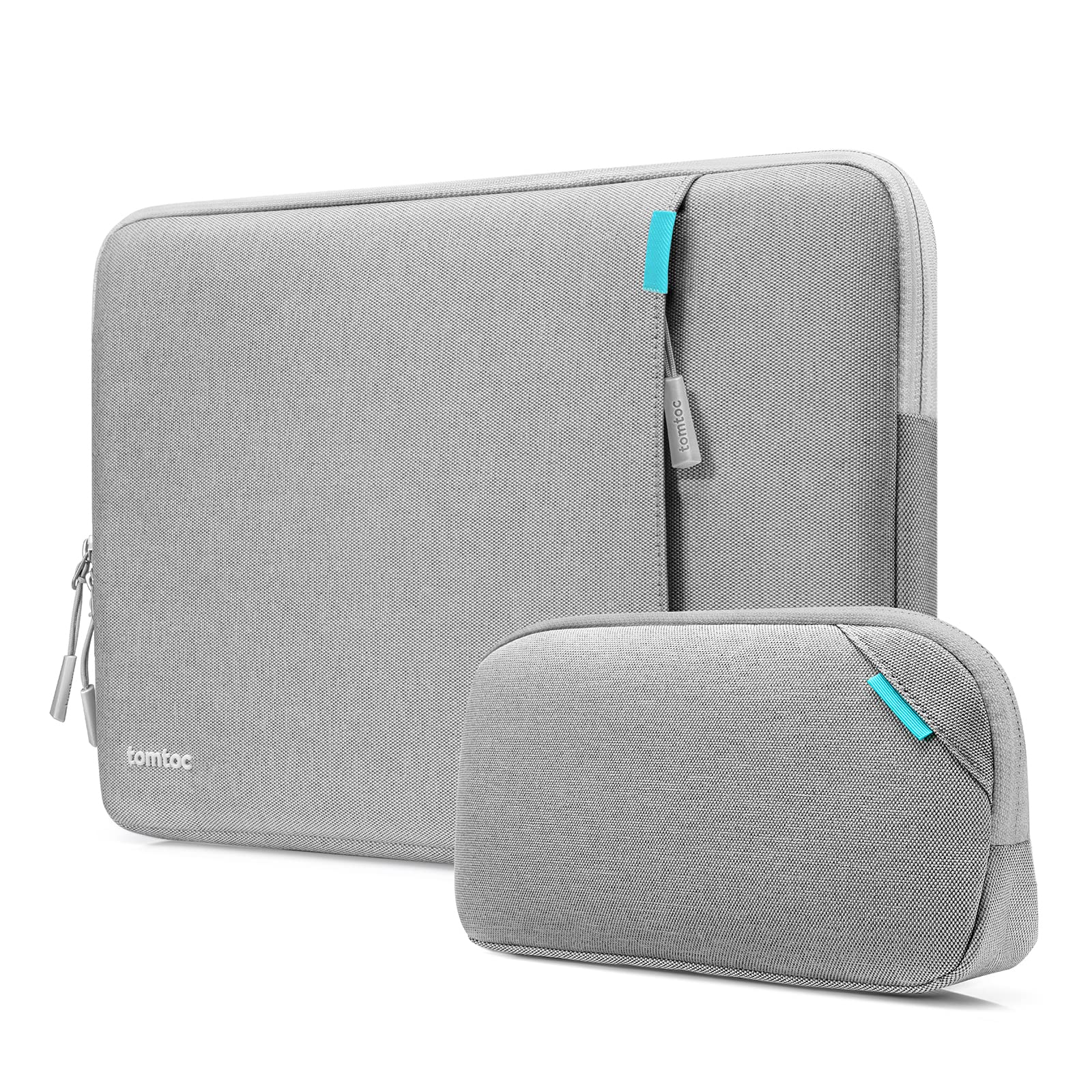 【努力特価】tomtoc 360°耐衝撃 パソコンケース 13インチ MacBook Air M5/M4/M3/M2/M1 2026-2018 /13型 MacBook Pro M2/M1 2024-2016対応 保護 スリーブ 13インチ MacBook Neo A18対応 ノートPCインナーバッグ ガジェットポーチ グレー