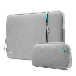 【努力特価】tomtoc 360°耐衝撃 パソコンケース 13インチ MacBook Air M5/M4/M3/M2/M1 2026-2018 /13型 MacBook Pro M2/M1 2024-2016対応 保護 スリーブ 13インチ MacBook Neo A18対応 ノートPCインナーバッグ ガジェットポーチ グレー