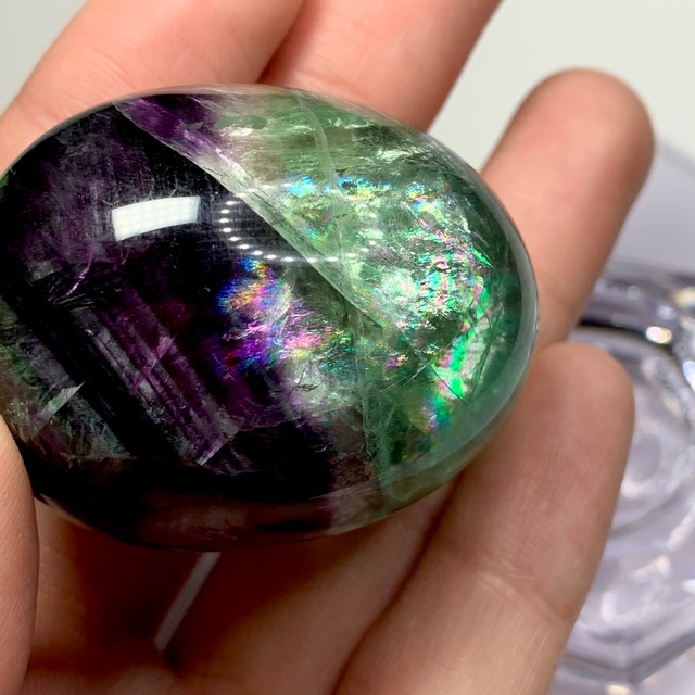 149.透明度高め！虹✩フローライトたまご