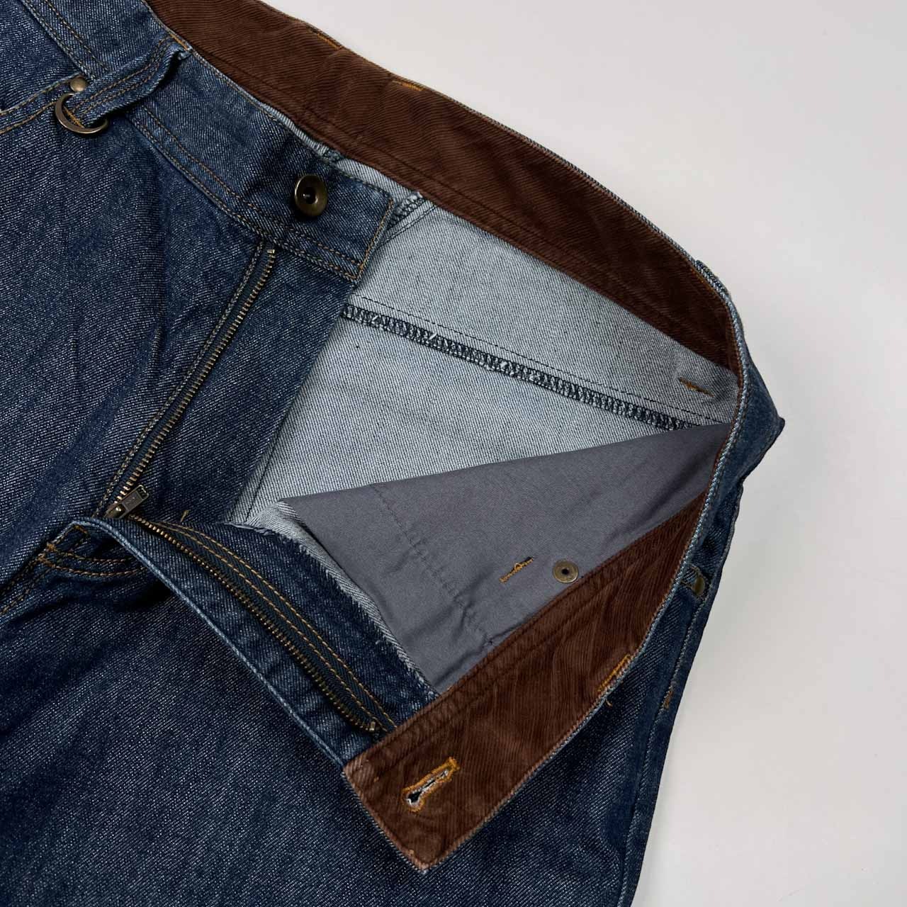 PAGGELLO パジェロ デニム パンツ ジーンズ サイズ 88 /インディゴ/メンズ/部分コーデュロイ