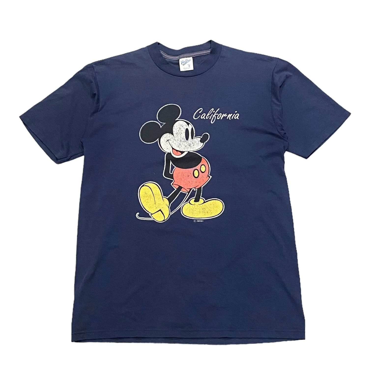 90年代 MIicky&co MICKEY MOUSE ミッキーマウス キャラクター刺繍Tシャツ USA製 メンズL ヴィンテージ /eaa266532