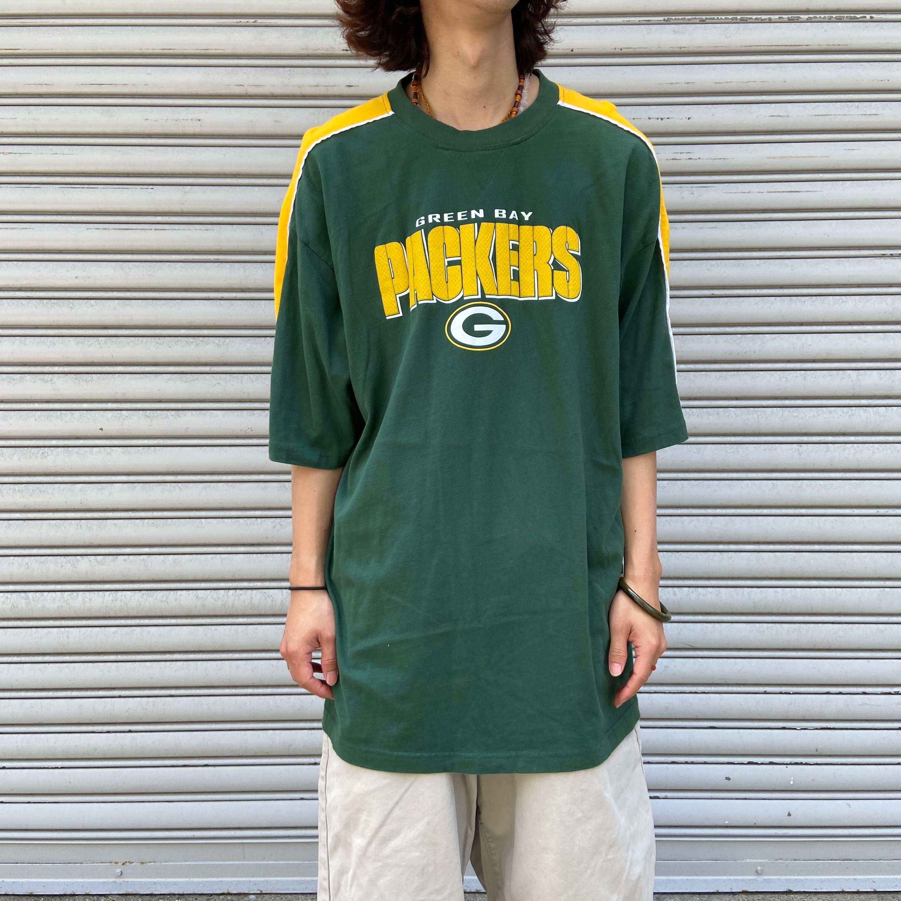 『送料無料』グリーベイパッカーズ　チームロゴTシャツ　切替え　XL NFLオフィシャル | 古着屋 Uan powered by BASE