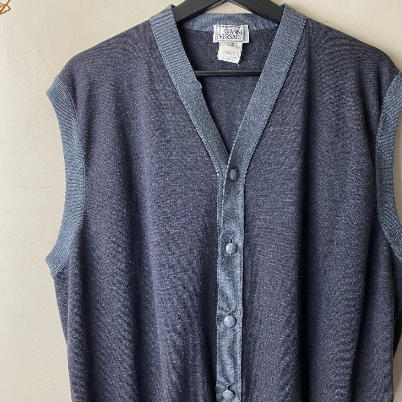 vintage GIANNI VERSACE wool knit vest