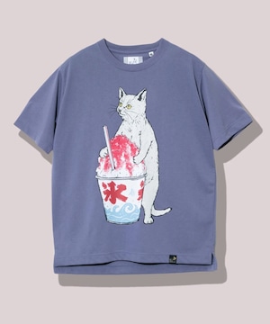 goslowcaravan Drymix かき氷猫 Tee（ラベンダー）