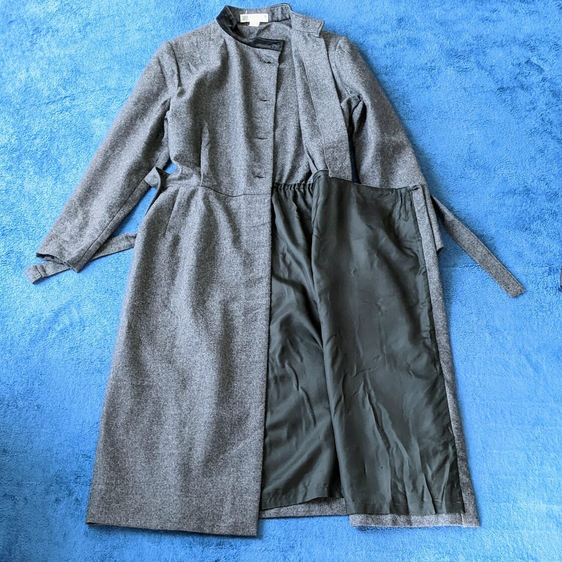 vintage】LANVIN Paris 羊毛ウール ロングコート イタリー製 