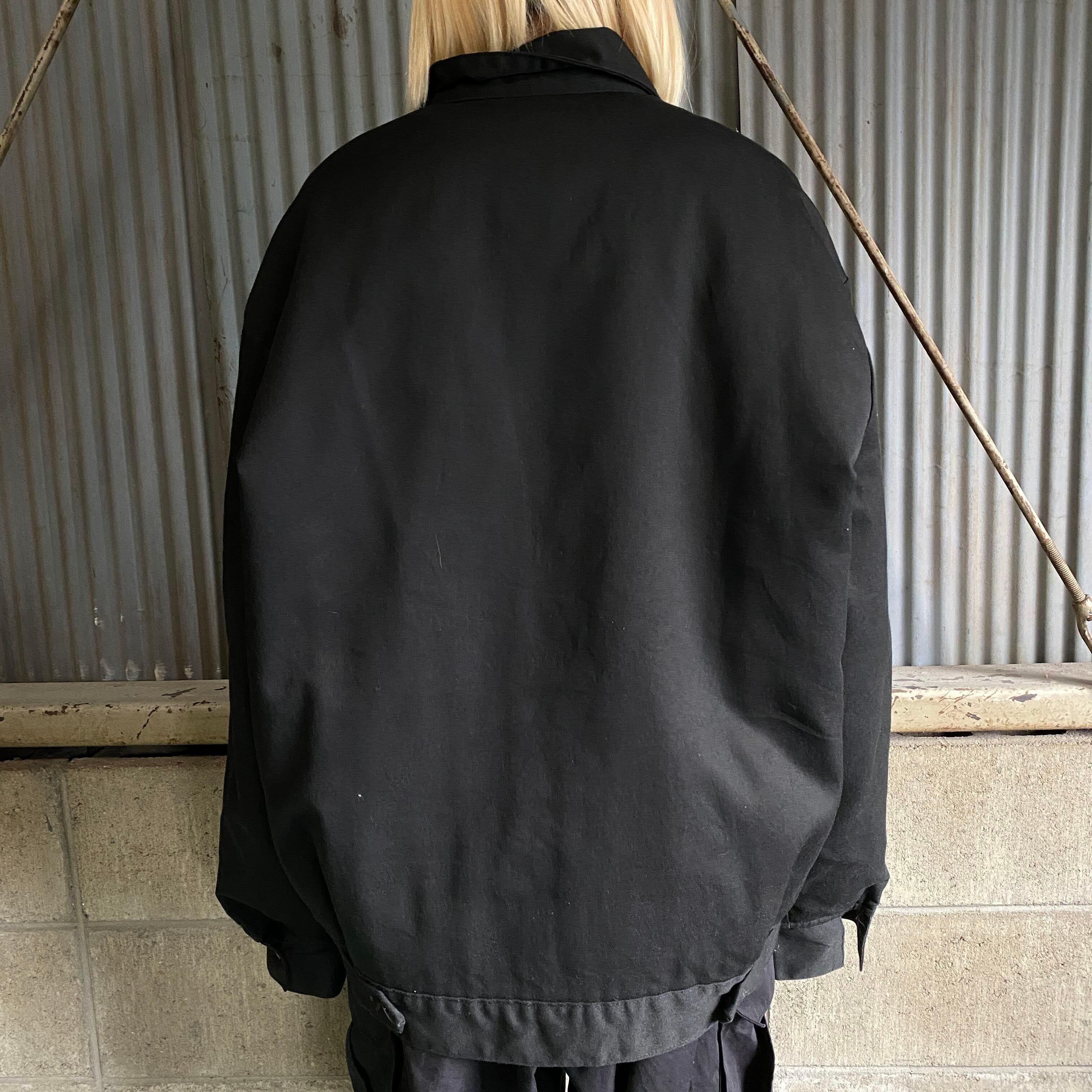 80年代 ビッグサイズ Dickies ディッキーズ 企業ロゴ刺繍 中綿 ワーク