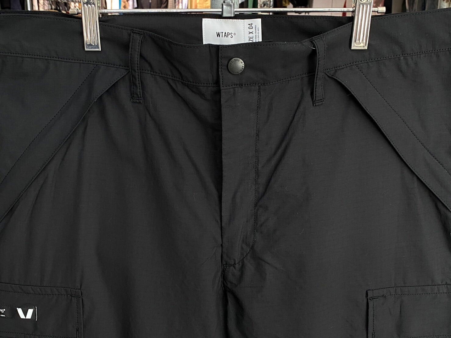 WTAPS BGT TROUSERS NYCO RIPSTOP 222WVDT-PTM06 BLACK 04 25071 