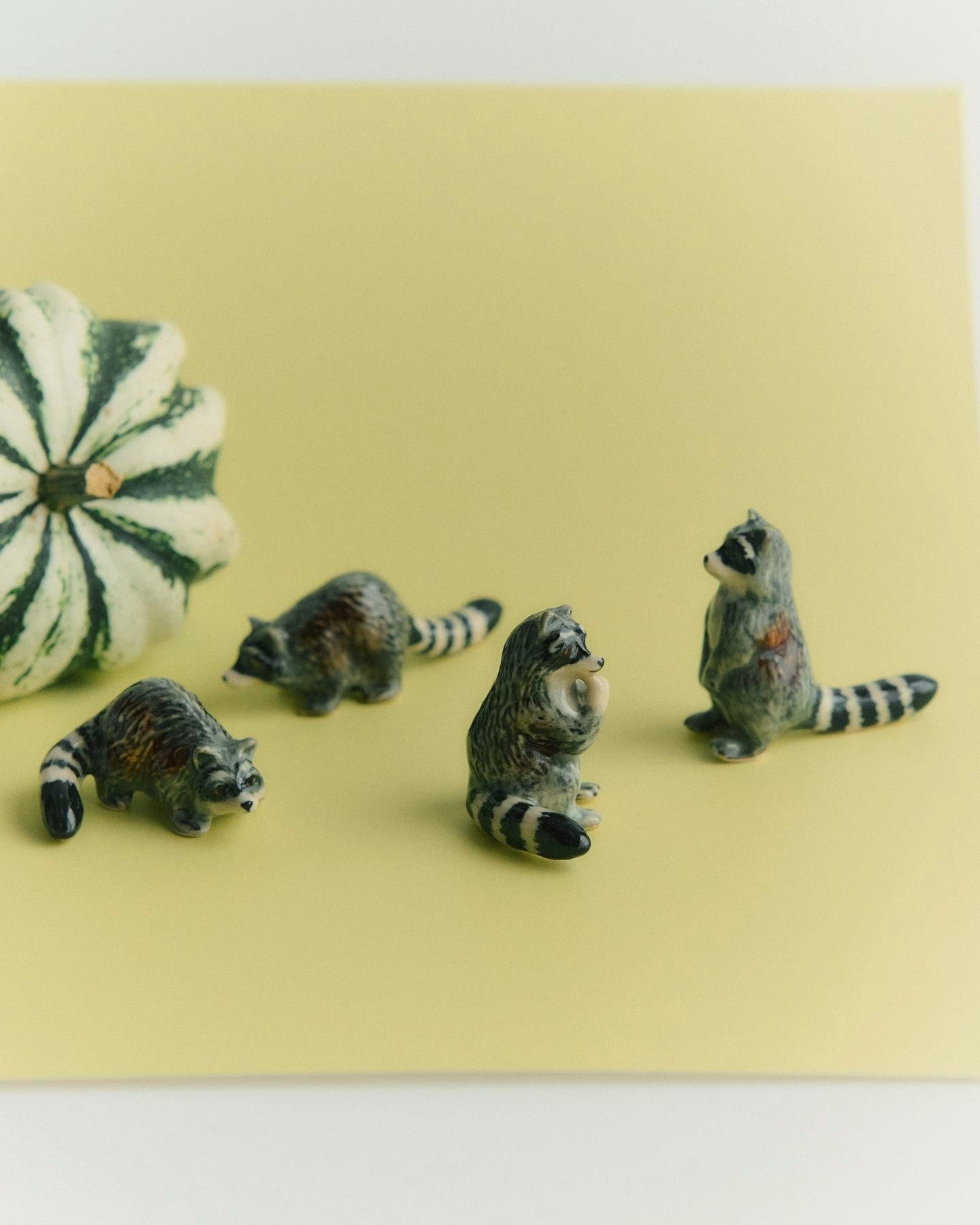 【ミニチュア陶器】Raccoon