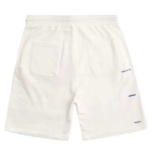 【HIPANDA ハイパンダ】メンズ  ショート スウェットパンツ MEN'S SHORT SWEAT PANTS / WHITE