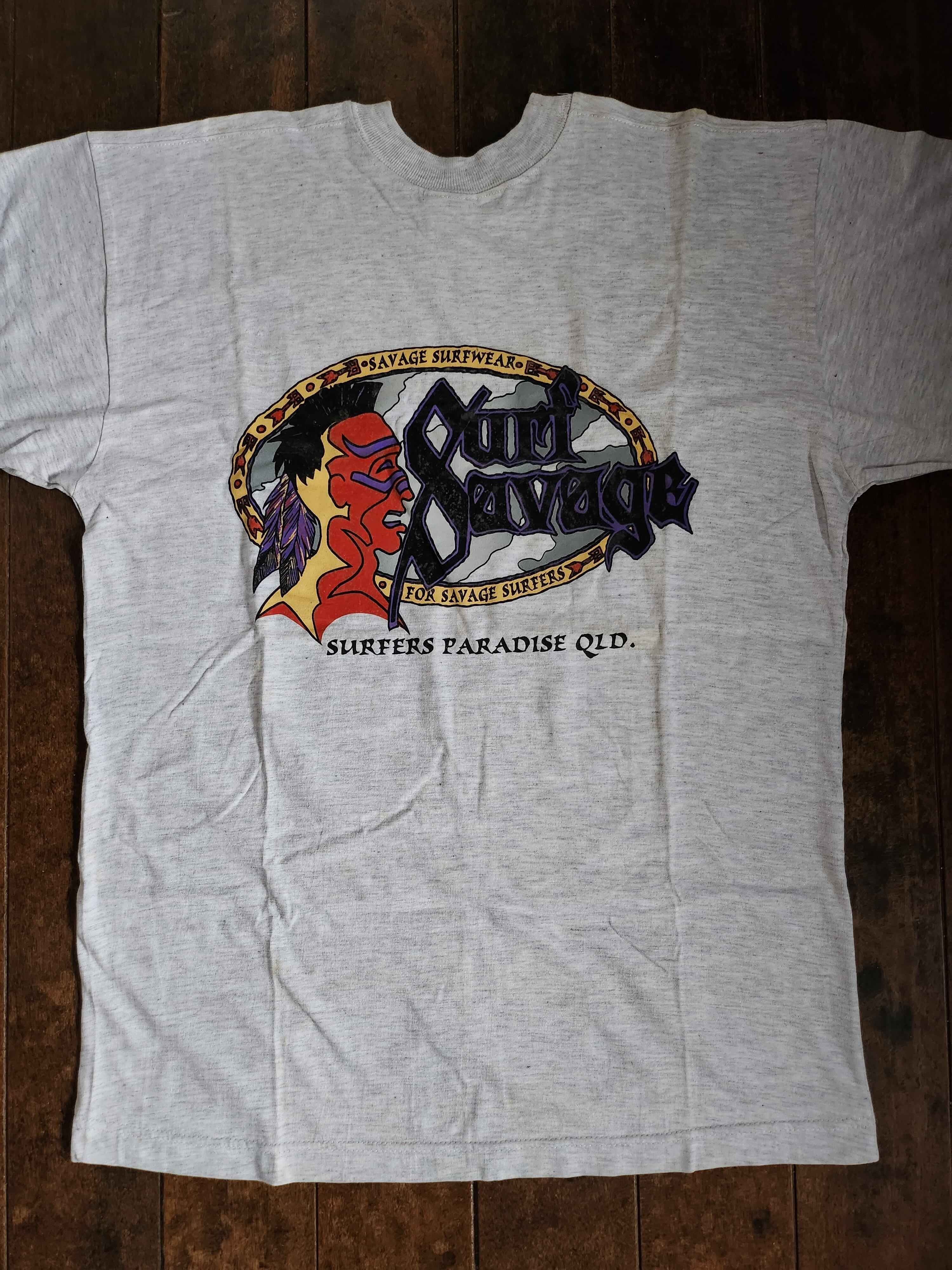 新品 ☆ サーフ サベージ T シャツ インディアン ビンテージ surf  
