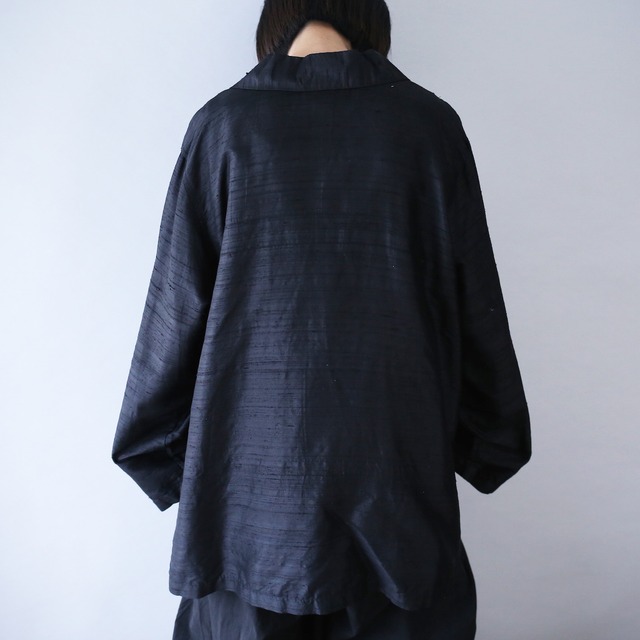"花×刺繍" many many pattern over wide silhouette open collar shirt