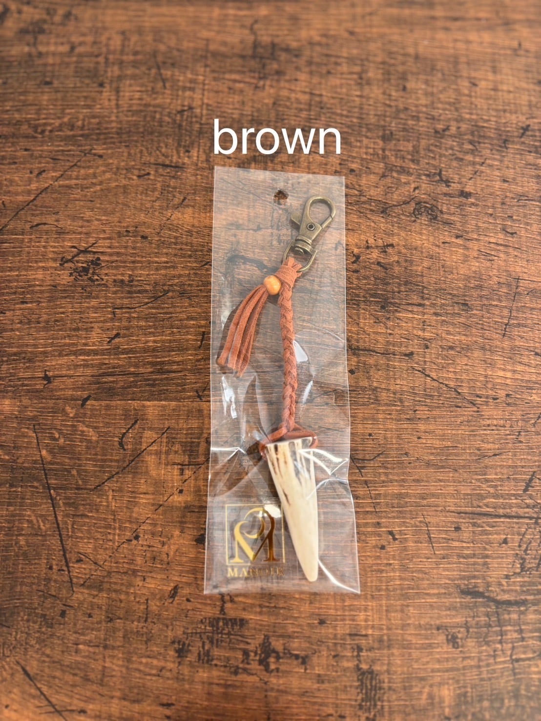 送料込】北海道森町・エゾ鹿の角のキーホルダー 1個 | MANOIR LABO