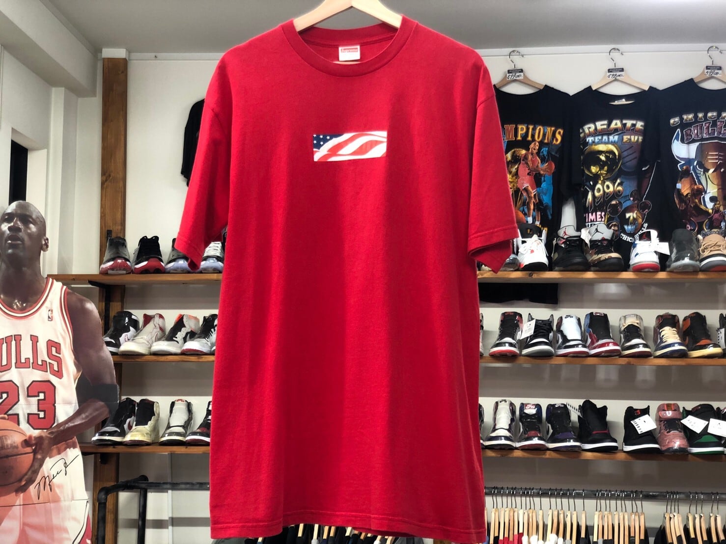 supreme patriot box logo Tシャツ