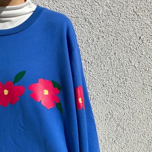 flower print color sweat pullover_LN0774