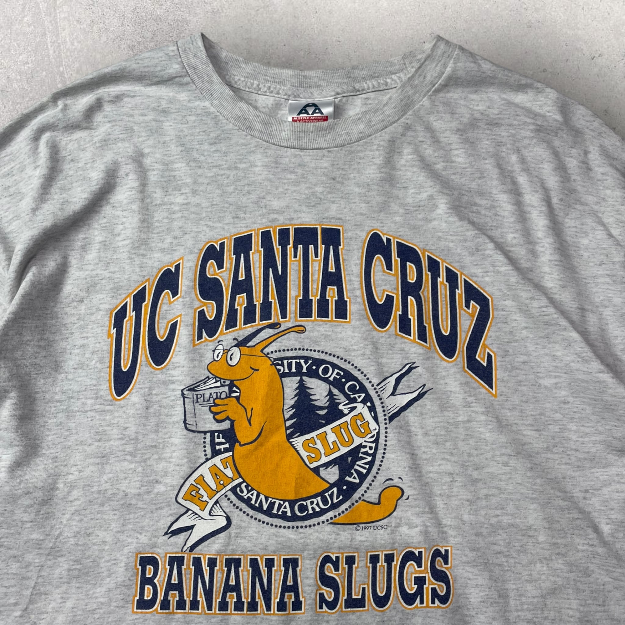 90s UCSC BANANA SLUGS tee Tシャツ パルプフィクション