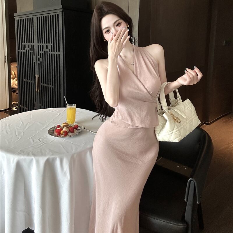 【set】ノースリーブトップス×スカートセット M32747