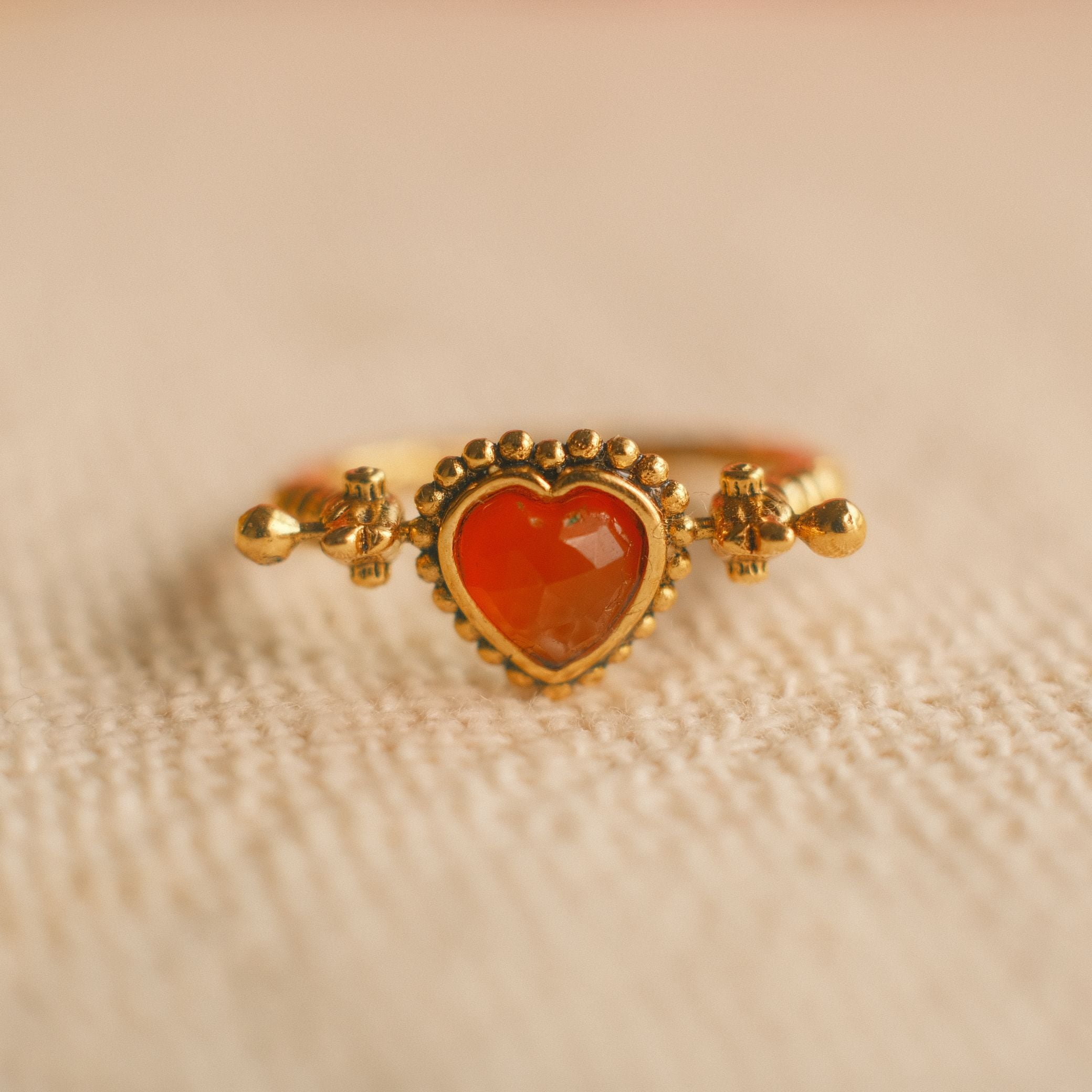 :::クーポン使用適用外:::LA2L (エル・ア・ドゥゼル) "Sacha" (サシャ) リング カーネリアン