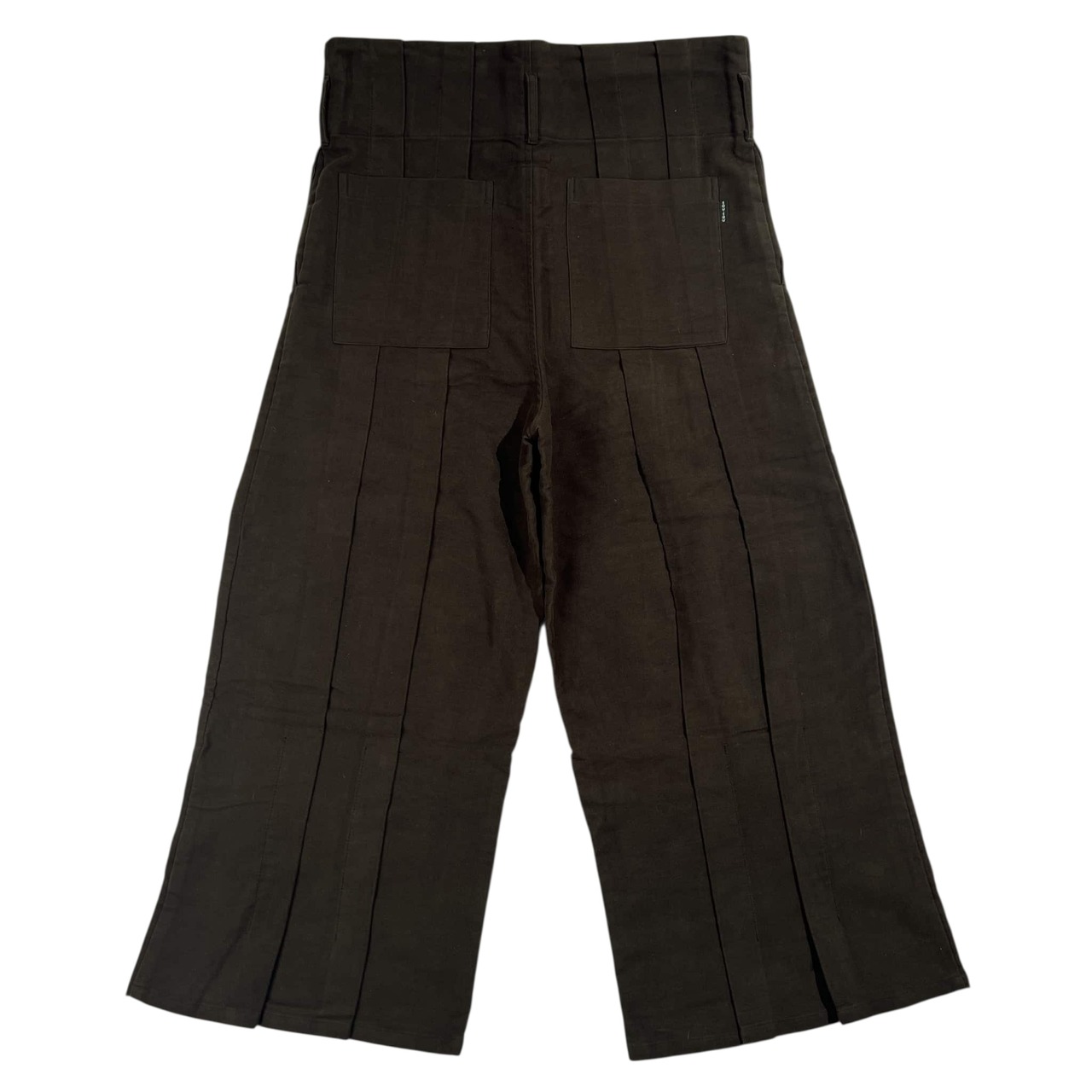 SOU・SOU ソウソウ プリーツ ワイドパンツ M/ダークグリーンブラウン系 メンズ 日本製