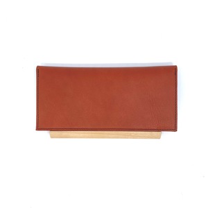 YGD-009-A/Wood Plate Long Wallet/Red