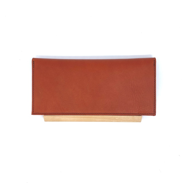 YGD-009-A/Wood Plate Long Wallet/Red