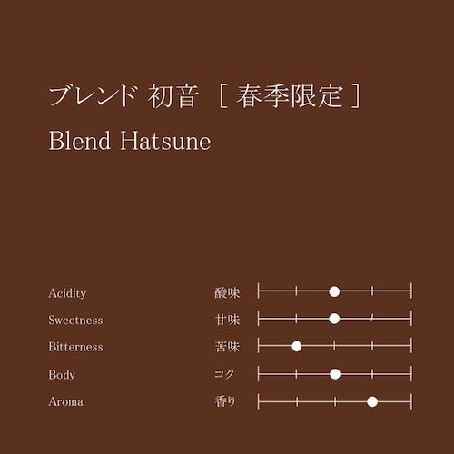 ブレンド 初音［春季限定］　200g