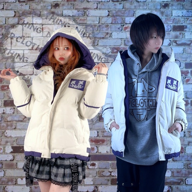 【新年お祝いばら撒きプレゼント】ULTRA WARM HIGH NECK HOODED CREAM OUTER【内ポケット付き】