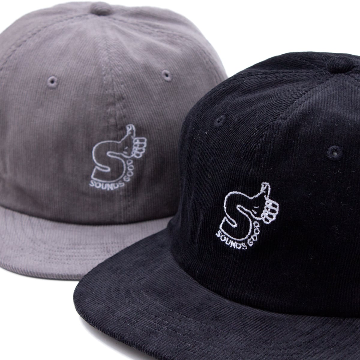 SOUNDS GOOD CORDUROY CAP #BLACK