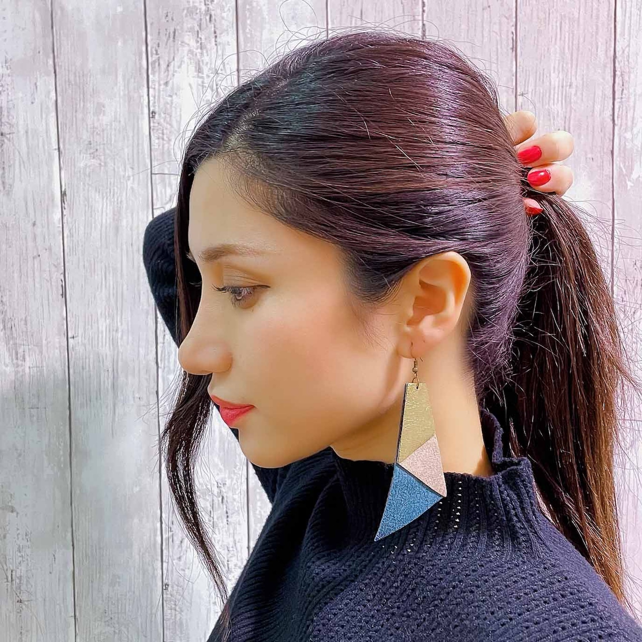 Leather Earring_03 / ピアス