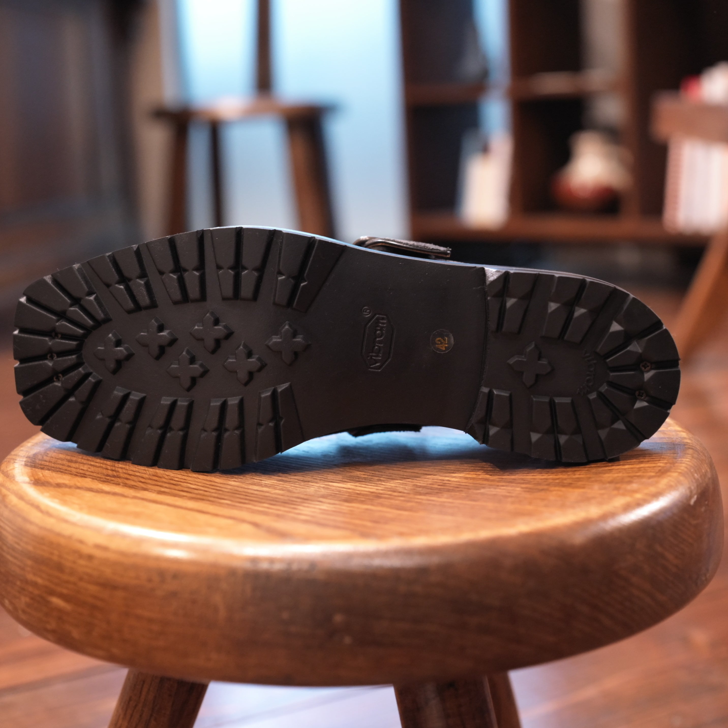 【美品】MARMOLADA “Squaretoe Sabo” ブラック 42 MARMOLADA(マルモラーダ) 
