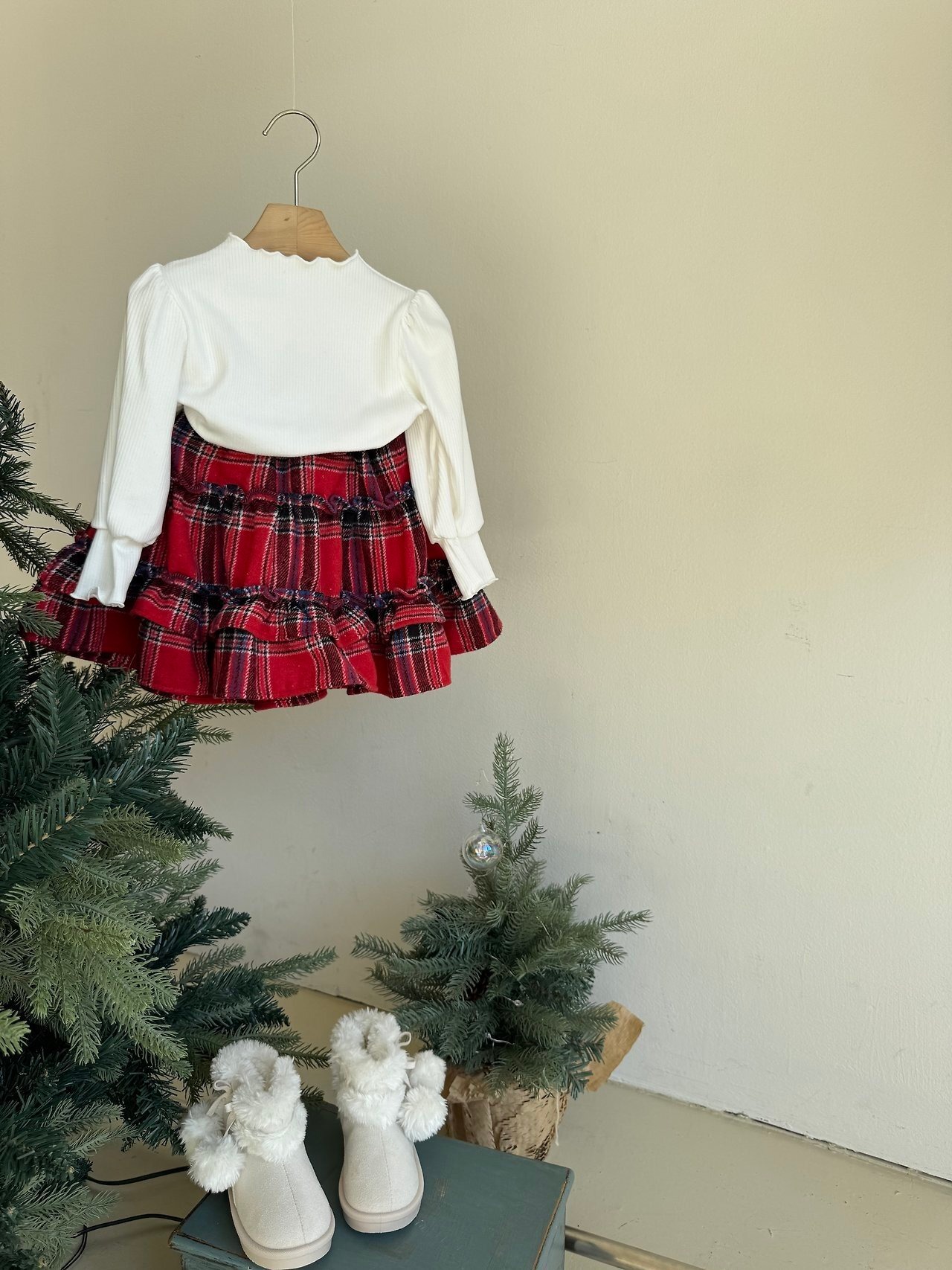 le petit mot［取寄］check cancan skirt 26winter