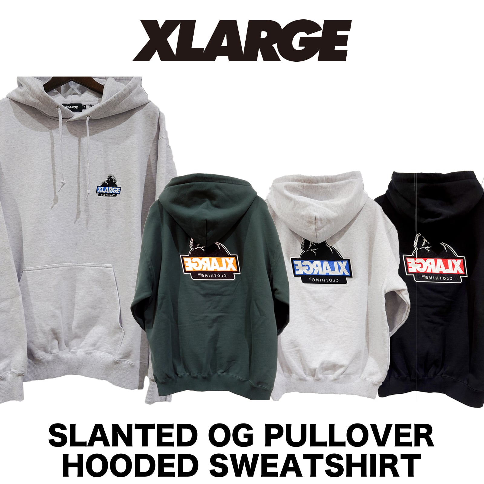 XLARGE（エクストララージ）SLANTED OG PULLOVER HOODED SWEATSHIRT OG