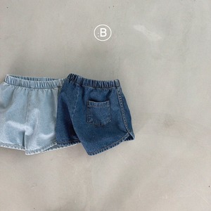 【Bella bambina】デニムランニングパンツ 80~120cm  インディゴ