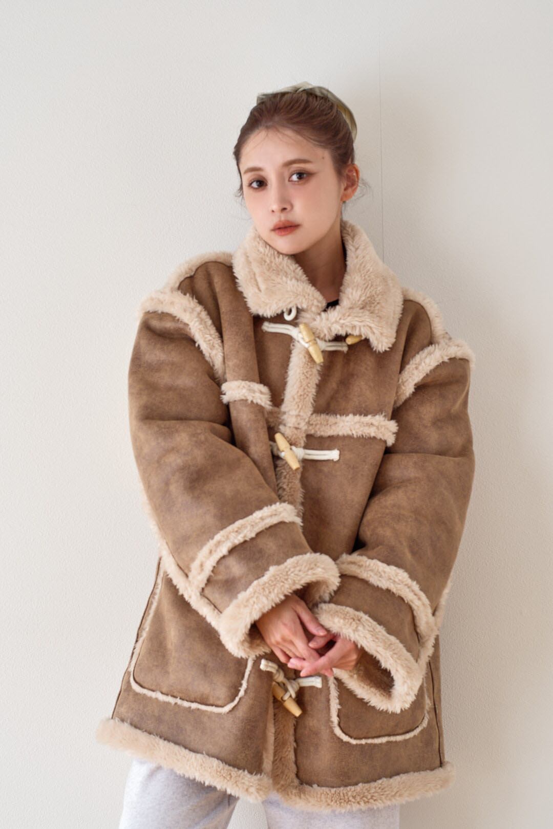 Fur Short Jacket/ファーショートジャケットBrown Mix | suroro