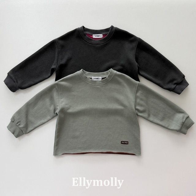 【取寄】elly molly|rough two-tone dye sweatshirt|ラフツートンダイスウェット|5-15|kids&jr|26 autumn