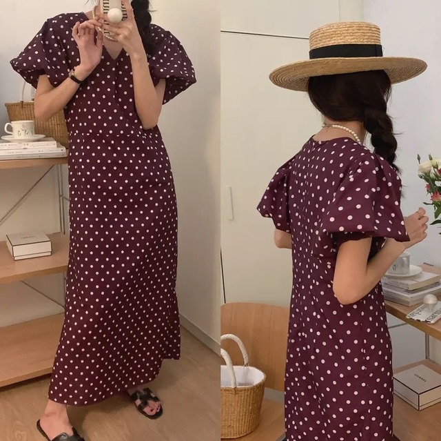 レディドットワンピース