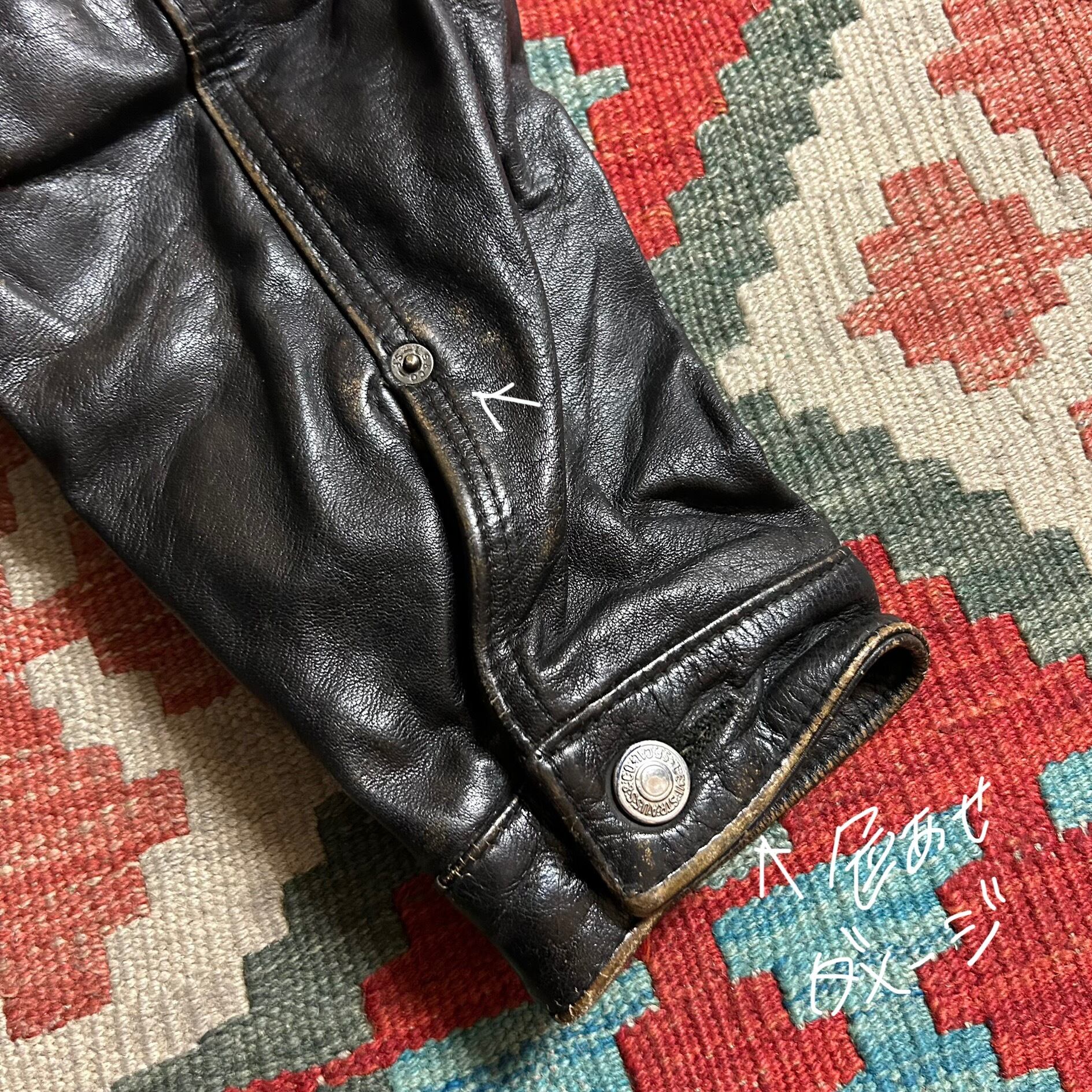 T*o様 90s Levi's レザー トラッカー ジャケット 3rd 7050 90s LEVI'S レザートラッカージャケット | 古着屋PENNY